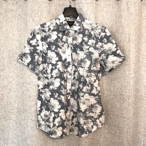 Floral Print Button Down Casual Shirt